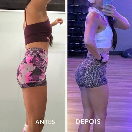 Evolução aluna - Antes e depois treino de glúteos